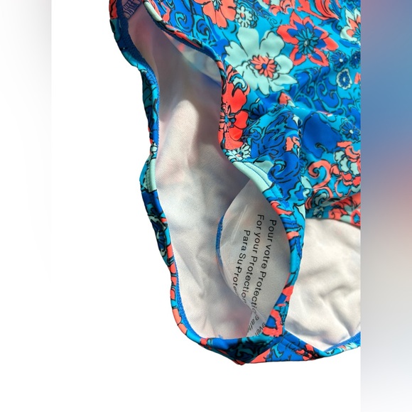 KANU SURF girls MELODY BEACH size 14 one piece cross back swimsuit NWT - Picture 2 of 3